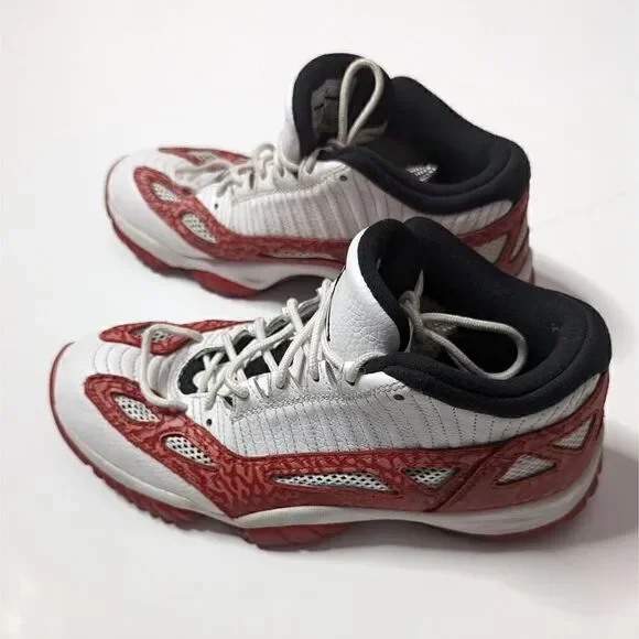 Nike Air Jordan 11 Low Basketball Shoes Red and White Size 7.5